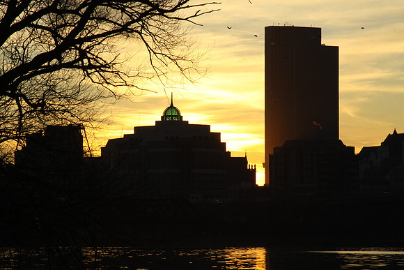 Albany, New York At Sunset